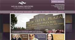 Desktop Screenshot of novakfamilydentistry.com